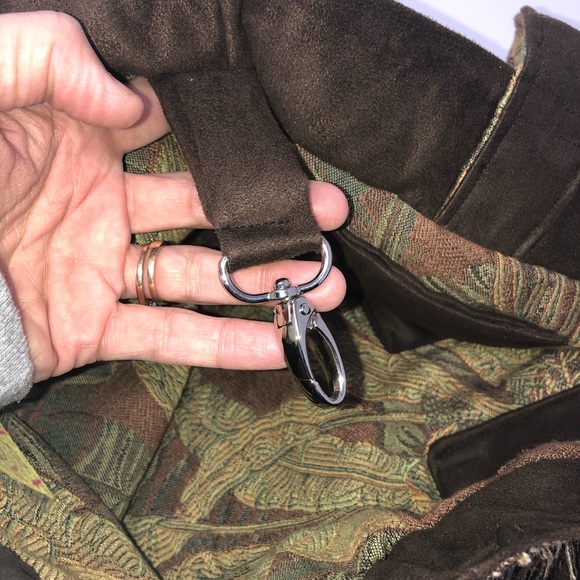 Handmade Chocolate Brown Suede Purse by Sally Sac - Picture 7 of 10